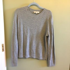 Ann Taylor Loft XL Gray/Blue Sweater
